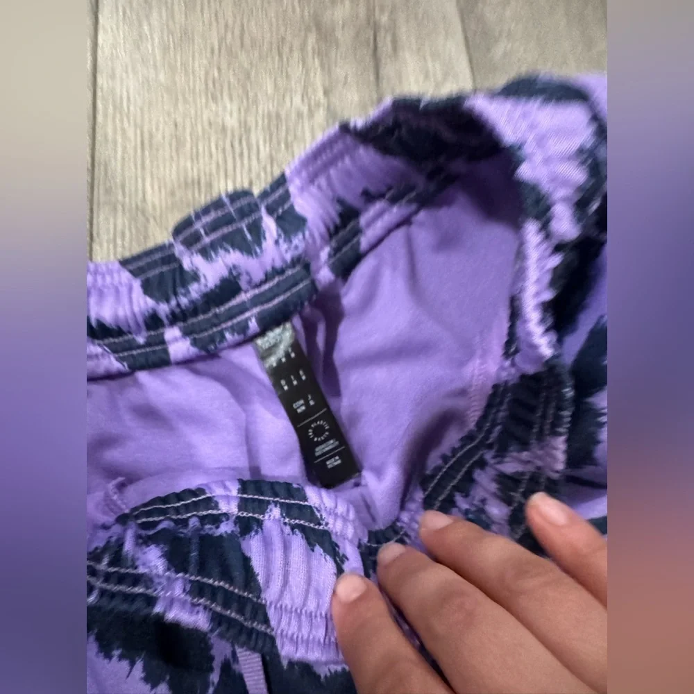 adidas Purple and Black Graphic Joggers